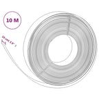 Bordature da Giardino 4 pz Nere 10 m 10 cm in Polietilene
