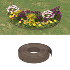 Bordature da Giardino 5 pz Marroni 10 m 10 cm Polietilene