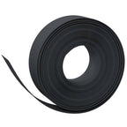 Bordature da Giardino 4 pz Nere 10 m 15 cm Polietilene