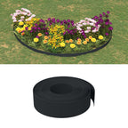 Bordature da Giardino 4 pz Nere 10 m 15 cm Polietilene