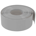 Bordature da Giardino 4 pz Grigie 10 m 20 cm Polietilene