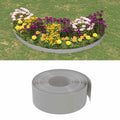 Bordature da Giardino 4 pz Grigie 10 m 20 cm Polietilene
