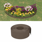 Bordature da Giardino 5 pz Marroni 10 m 20 cm Polietilene