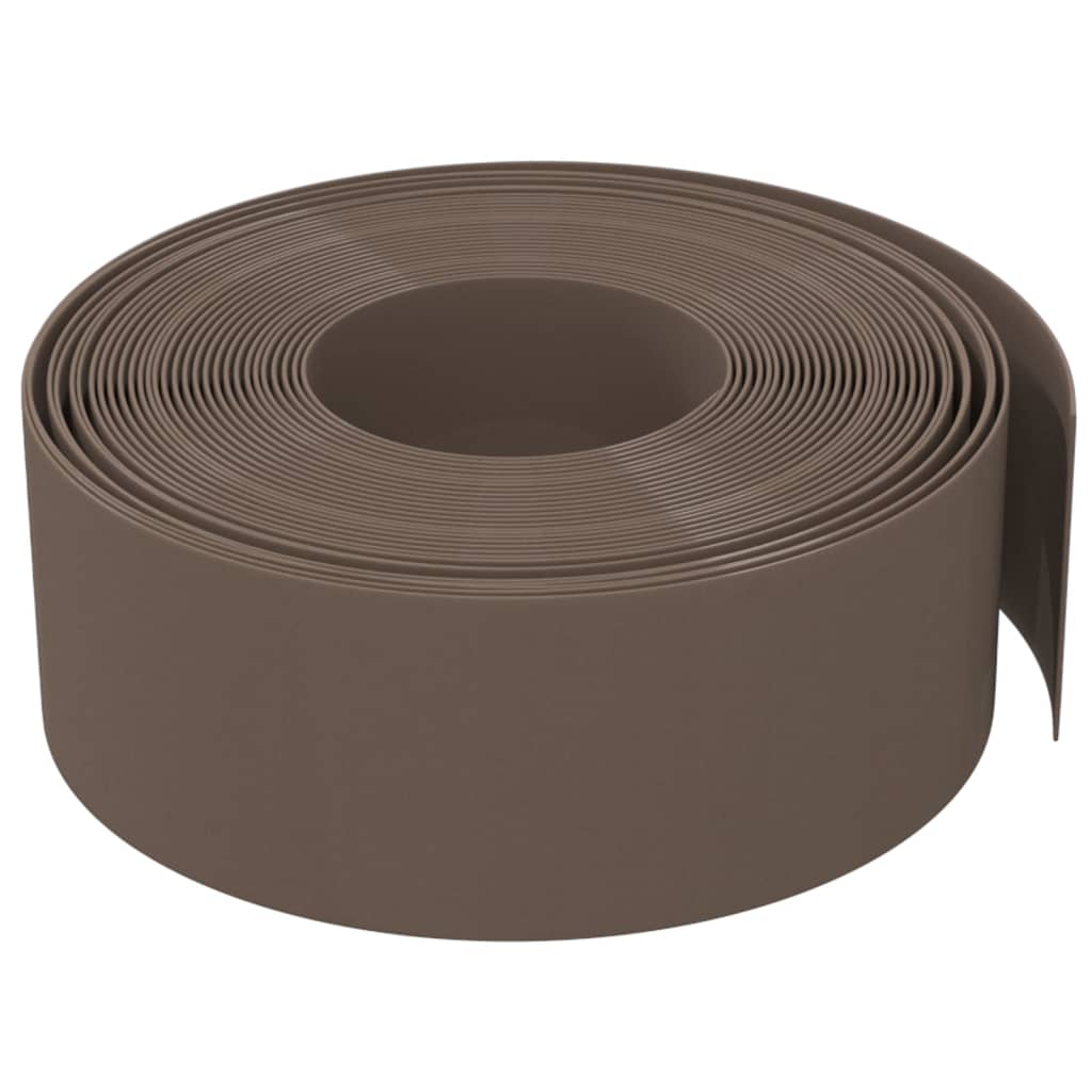 Bordatura da Giardino Marrone 10 m x 20 cm Polietilene
