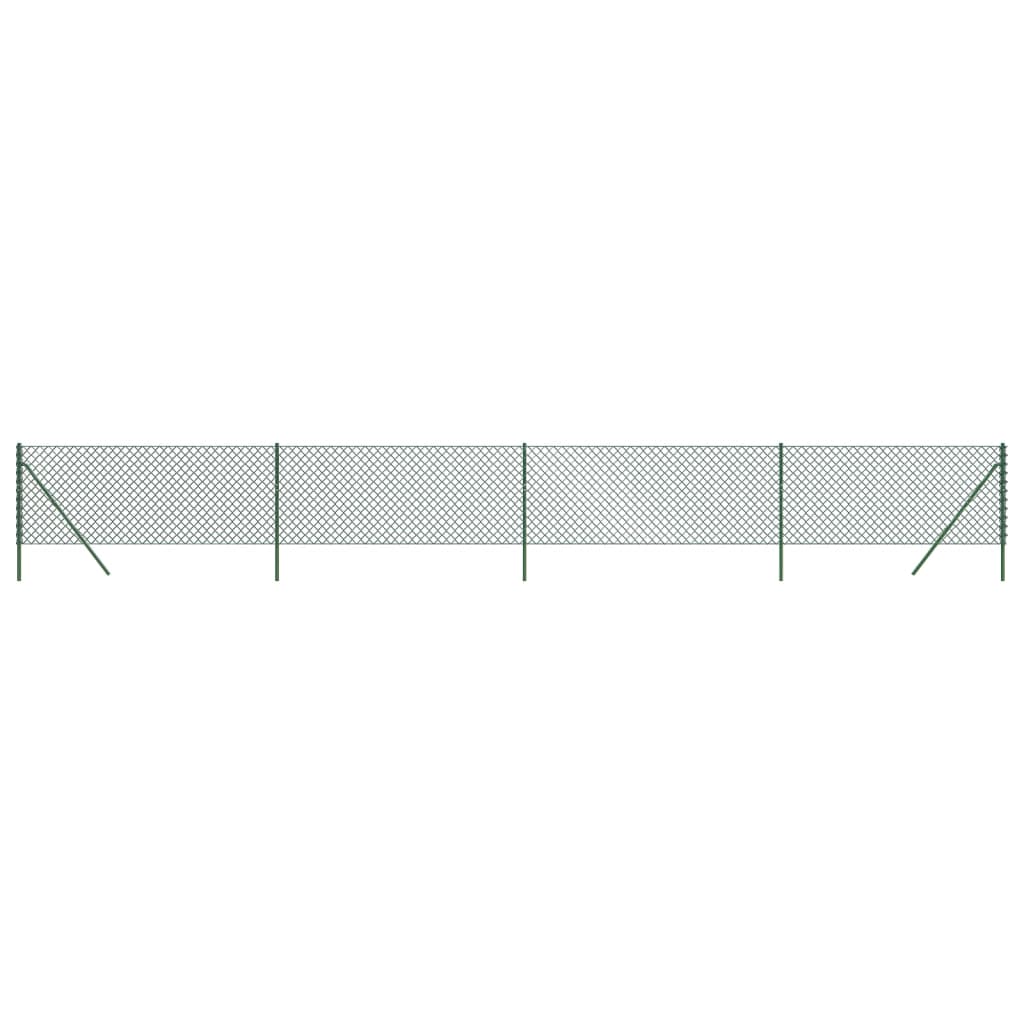 Recinzione a Rete Verde 0,8x10 m
