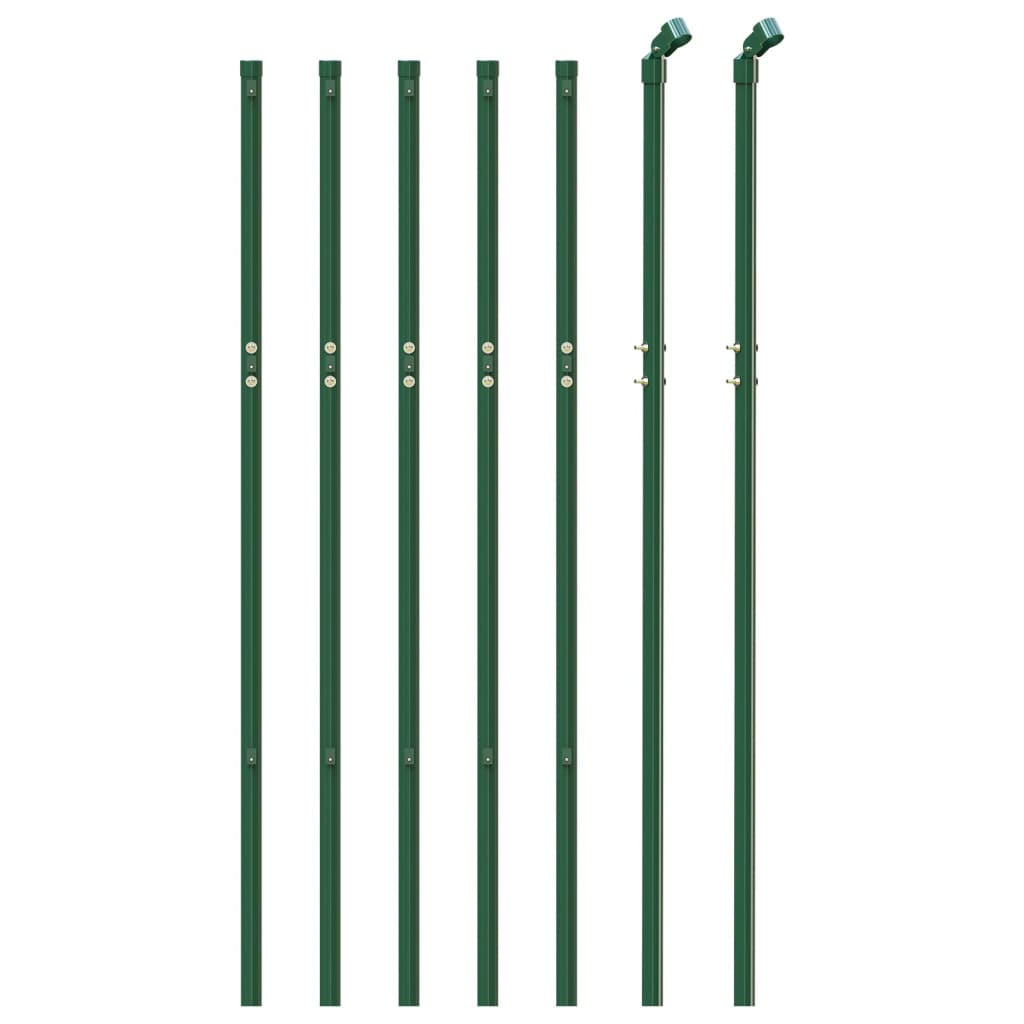 Recinzione a Rete Verde 1,1x10 m - Acciaio Zincato con Rivestimento PVC