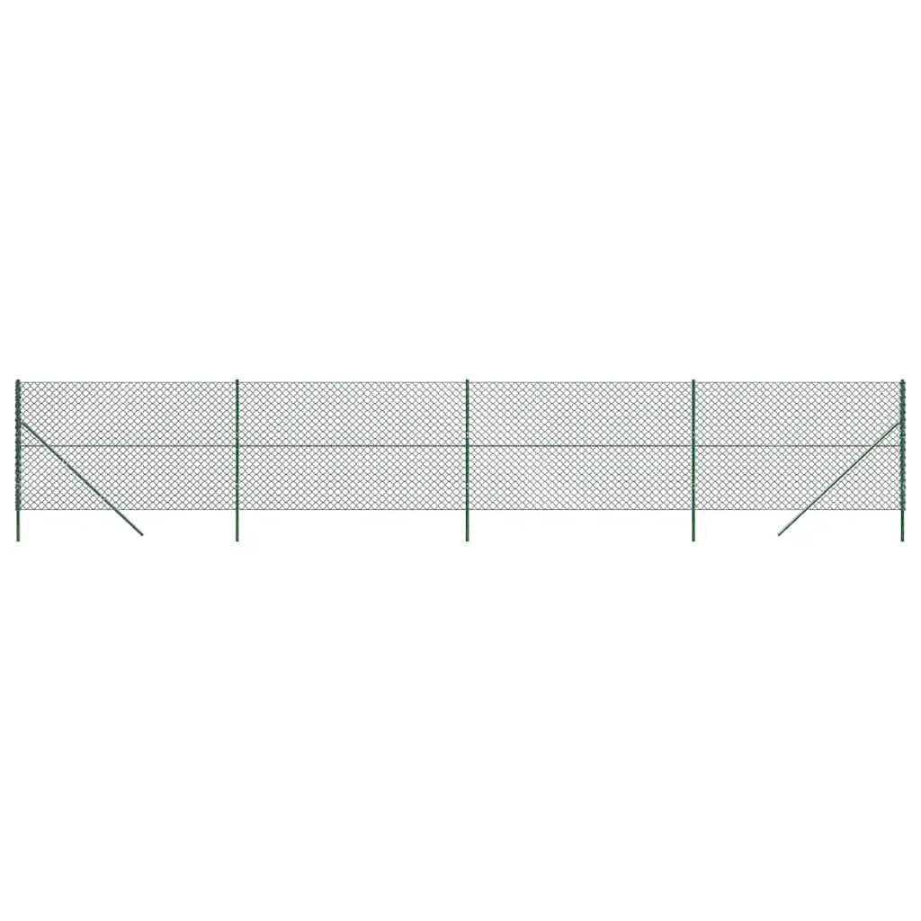 Recinzione a Rete Verde 1,4x10 m - Acciaio Zincato con Rivestimento PVC