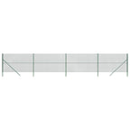 Recinzione a Rete Verde 1,6 x 10 m in Acciaio Zincato con Rivestimento PVC