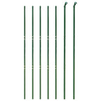 Recinzione a Rete Verde 1,6 x 10 m in Acciaio Zincato con Rivestimento PVC