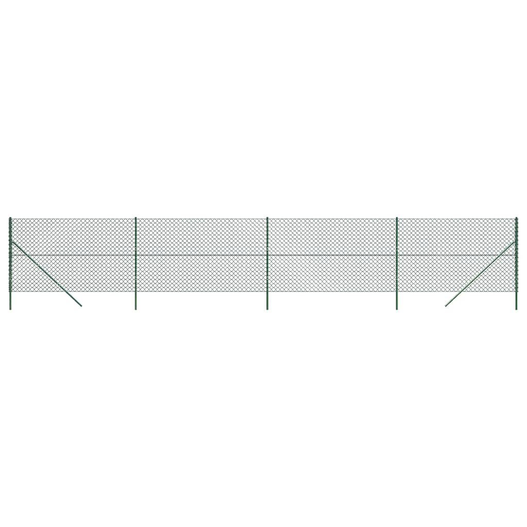 Recinzione a Rete Verde 1,8x10 m - Acciaio Zincato con Rivestimento PVC