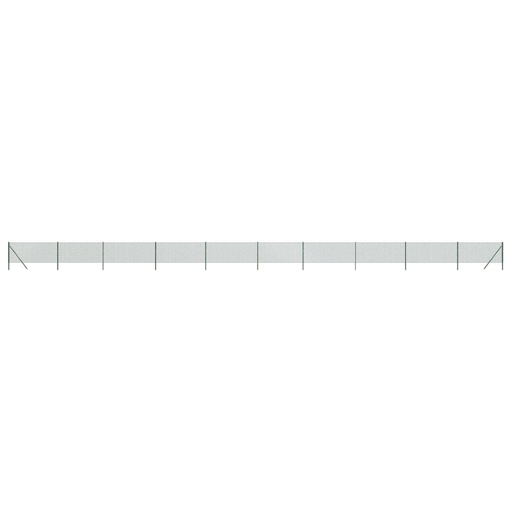 Recinzione a Rete Verde 0,8x25 m - Acciaio Zincato con Rivestimento PVC