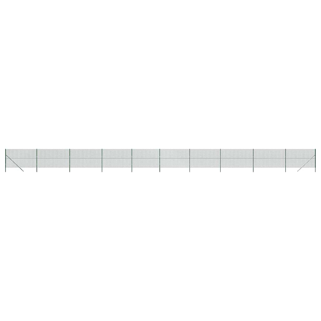Recinzione a Rete Metallica Verde 1,6x25 m - Acciaio Zincato con Rivestimento PVC