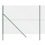 Recinzione a Rete Metallica Verde 1,6x25 m - Acciaio Zincato con Rivestimento PVC