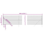 Recinzione a Rete Metallica Verde 1,6x25 m - Acciaio Zincato con Rivestimento PVC