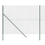 Recinzione a Rete Verde 1,8 x 25 m - Acciaio Zincato con Rivestimento PVC