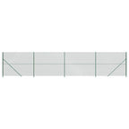 Recinzione a Rete con Flangia Verde 1,6 x 10 m