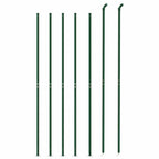 Recinzione a Rete con Flangia Verde 1,6 x 10 m