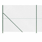 Recinzione a Rete con Flangia Verde 1,6 x 10 m