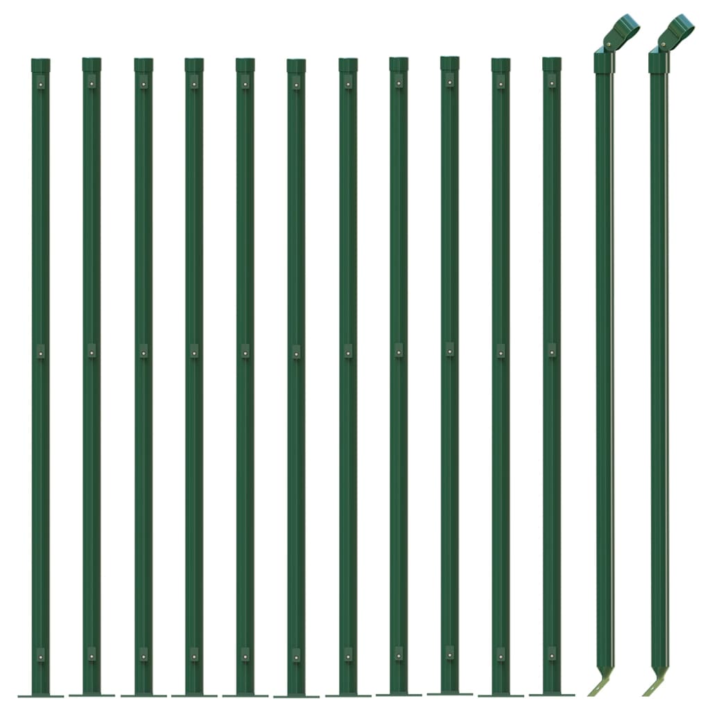 Recinzione a Rete con Flangia Verde 1x25 m