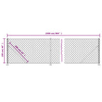 Recinzione a Rete con Flangia Verde 1x25 m
