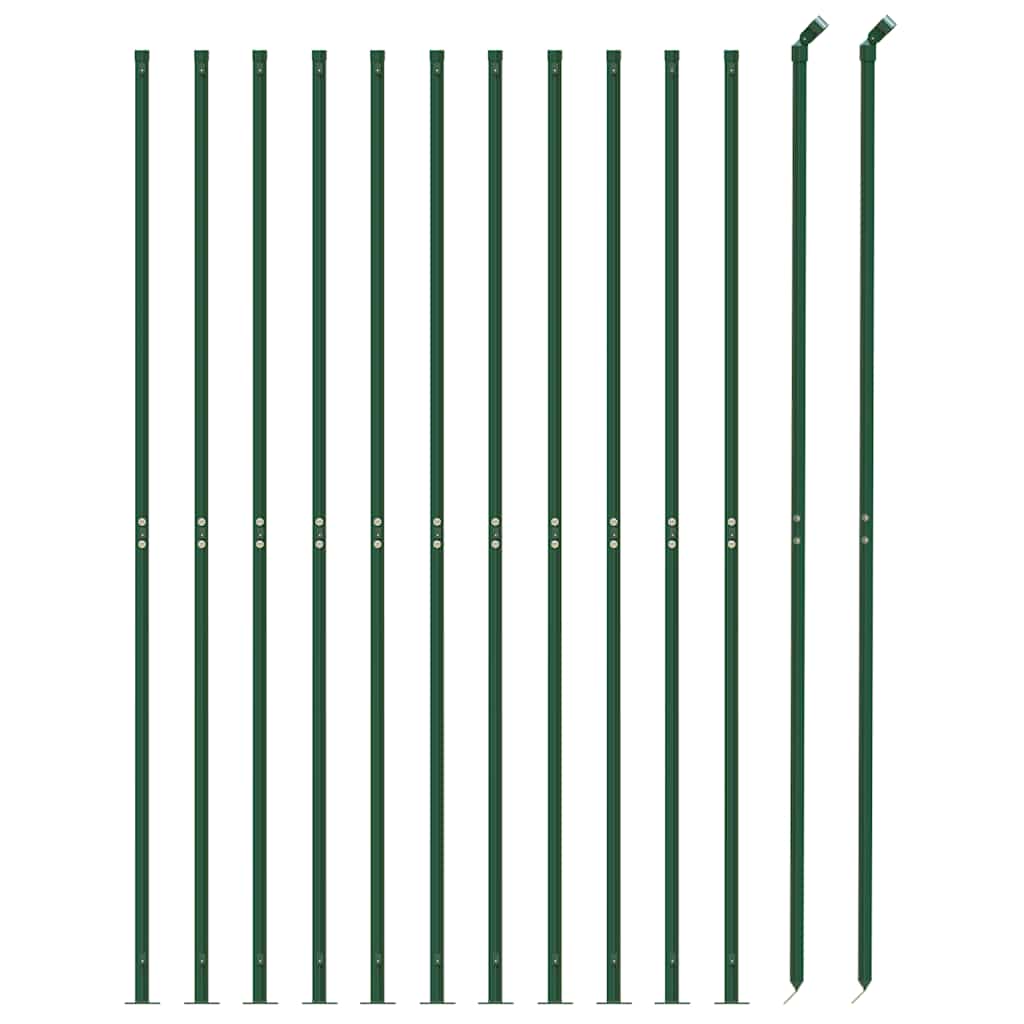 Recinzione a Rete con Flangia Verde 1,4x25 m