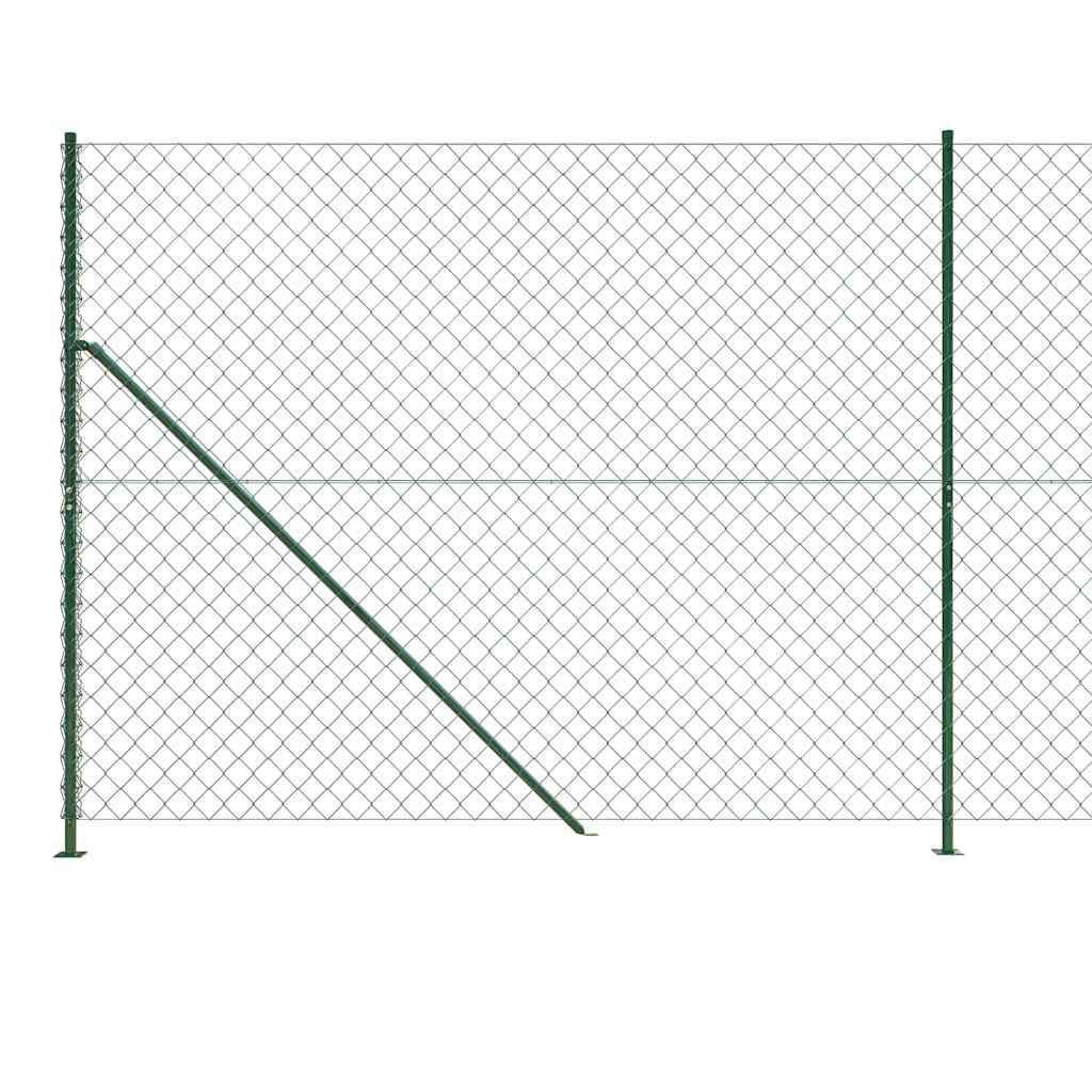 Recinzione a Rete con Flangia Verde 1,6 x 25 m