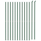 Recinzione a Rete con Flangia Verde 1,8 x 25 m