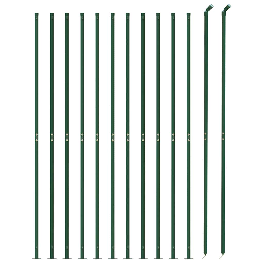 Recinzione a Rete con Flangia Verde 1,8 x 25 m