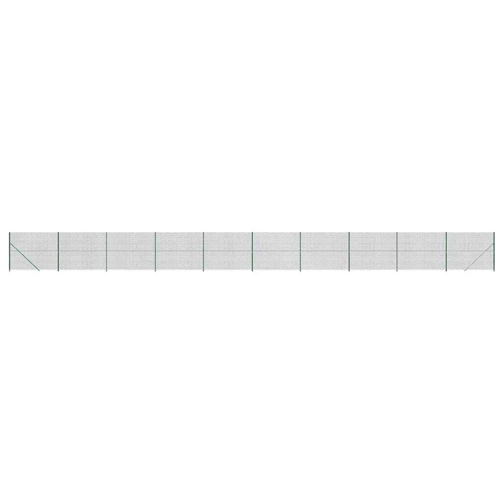 Recinzione a Rete con Flangia Verde 2,2 x 25 m