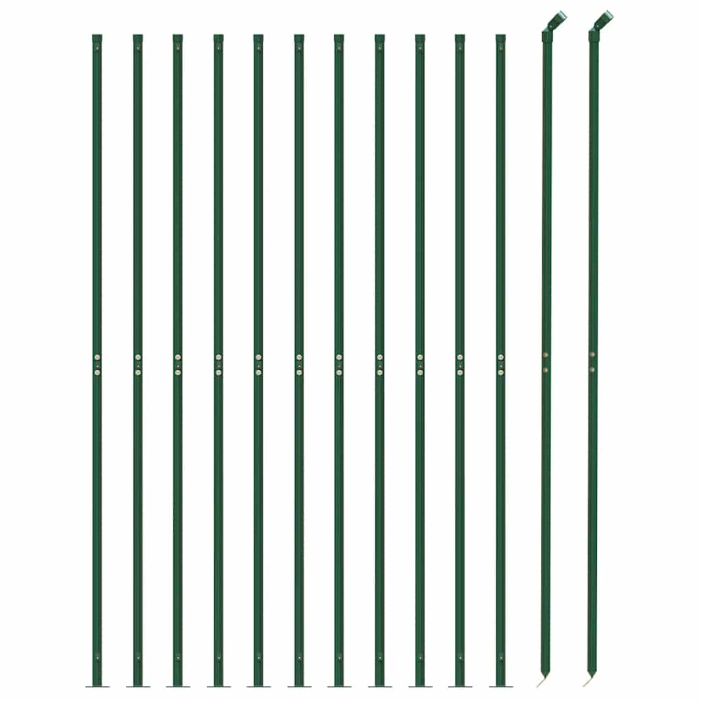 Recinzione a Rete con Flangia Verde 2,2 x 25 m