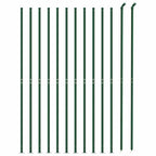 Recinzione a Rete con Flangia Verde 2,2 x 25 m