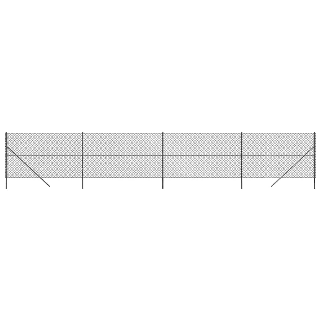 Recinzione a Rete Antracite 1,6x10 m