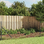Recinzione a Rete Antracite 0,8x25 m Acciaio Zincato PVC