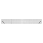 Recinzione a Rete Antracite 0,8x10 m con Flangia