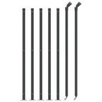 Recinzione a Rete con Flangia Antracite 1,1 x 10 m