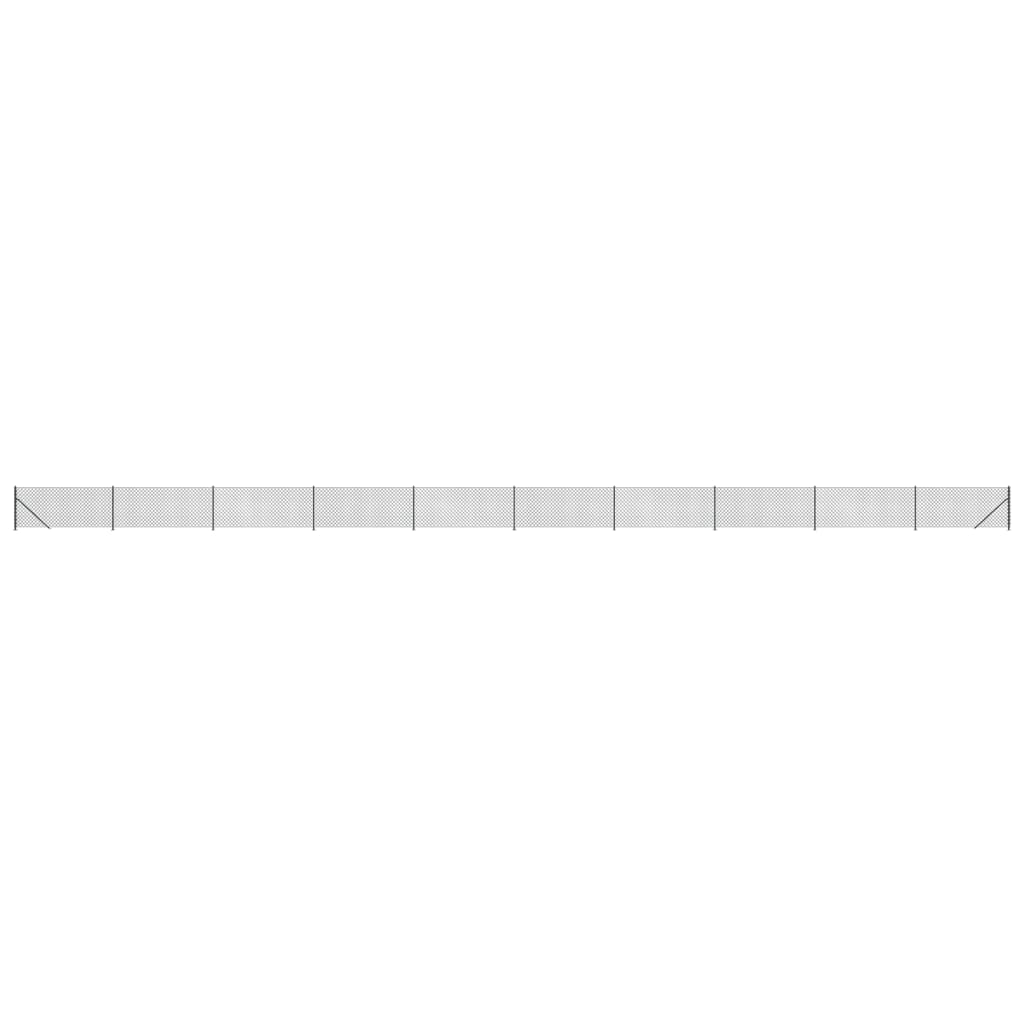 Recinzione a Rete con Flangia Antracite 0,8x25 m
