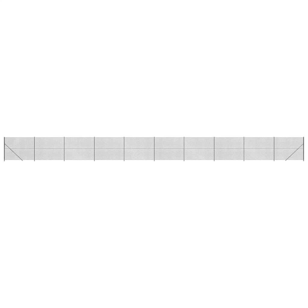 Recinzione a Rete con Flangia Antracite 1,6x25 m