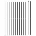 Recinzione a Rete con Flangia Antracite 1,6x25 m