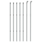Recinzione a Rete Argento 1x10 m Acciaio Zincato