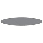 Telo Sotto Piscina Grigio Chiaro Ø396 cm Geotessile Poliestere