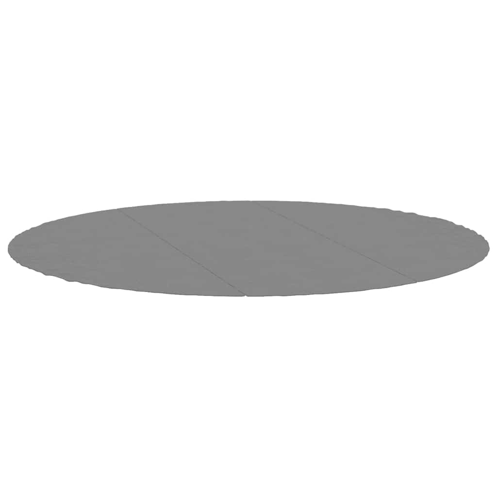 Telo Sotto Piscina Grigio Chiaro Ø396 cm Geotessile Poliestere