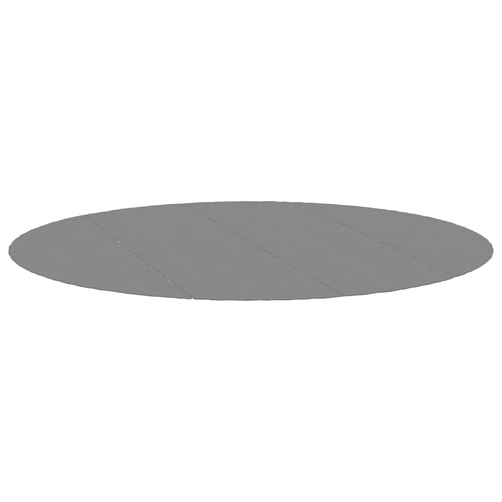 Telo Sotto Piscina Grigio Chiaro Ø428 cm Geotessile Poliestere