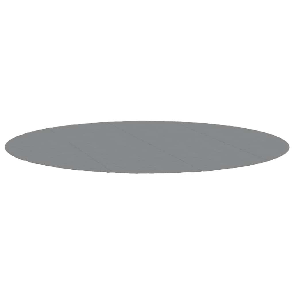 Telo Sotto Piscina Grigio Chiaro Ø500 cm Geotessile Poliestere