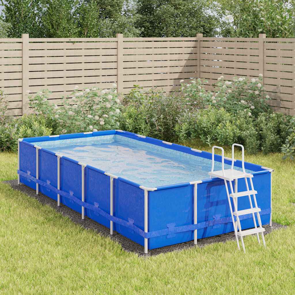 Telo Sotto Piscina Grigio Chiaro 500x250 cm Geotessile Poliestere
