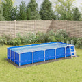 Telo Sotto Piscina Grigio Chiaro 550x280 cm Geotessile Poliestere