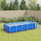 Telo Sotto Piscina Grigio Chiaro 550x280 cm Geotessile Poliestere