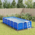 Telo Sotto Piscina Grigio Chiaro 640x321 cm Geotessile Poliestere
