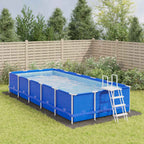 Telo Sotto Piscina Grigio Chiaro 750x370 cm Geotessile Poliestere
