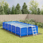 Telo Sotto Piscina Grigio Chiaro 820x420 cm Geotessile Poliestere