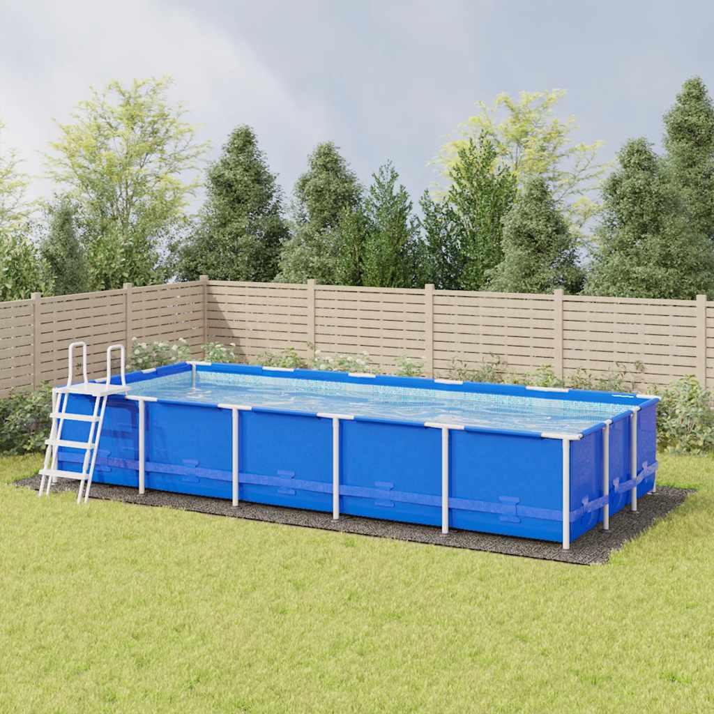 Telo Sotto Piscina Geotessile Poliestere Grigio Chiaro 999x500 cm